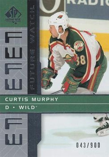 #177 Curtis Murphy - Minnesota Wild - 2002-03 SP Authentic Hockey