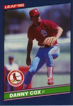 #177 Danny Cox - St. Louis Cardinals - 1986 Leaf Baseball