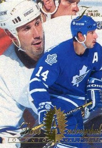 #177 Dave Andreychuk - Toronto Maple Leafs - 1994-95 Flair Hockey