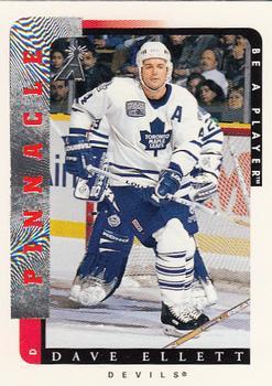 #177 Dave Ellett - Toronto Maple Leafs - 1996-97 Pinnacle Be a Player Hockey