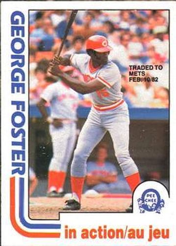 #177 George Foster - New York Mets - 1982 O-Pee-Chee Baseball