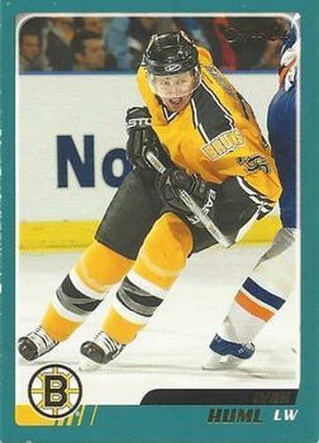 #177 Ivan Huml - Boston Bruins - 2003-04 O-Pee-Chee Hockey