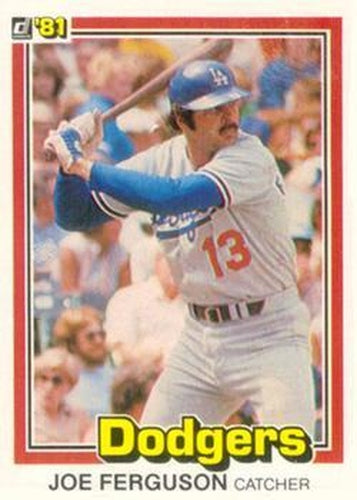 #177 Joe Ferguson - Los Angeles Dodgers - 1981 Donruss Baseball