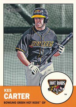 #177 Kes Carter - Bowling Green Hot Rods - 2012 Topps Heritage Minor League Baseball