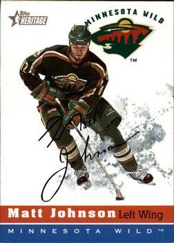 #177 Matt Johnson - Minnesota Wild - 2000-01 Topps Heritage Hockey