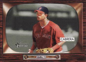 #177 Orlando Cabrera - Boston Red Sox - 2004 Bowman Heritage Baseball
