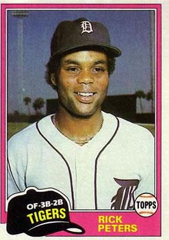 #177 Rick Peters - Detroit Tigers - 1981 Topps Baseball