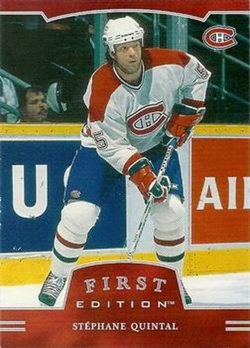 #177 Stephane Quintal - Montreal Canadiens - 2002-03 Be a Player First Edition Hockey