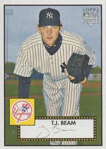 #177 T.J. Beam - New York Yankees - 2006 Topps 1952 Edition Baseball