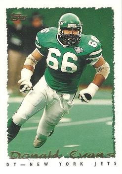 #177 Donald Evans - New York Jets - 1995 Topps Football