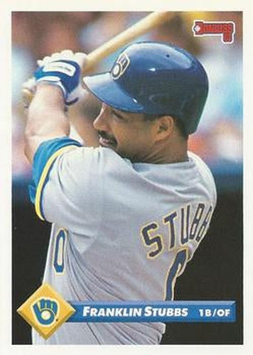 #177 Franklin Stubbs - Milwaukee Brewers - 1993 Donruss Baseball