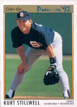 #177 Kurt Stillwell - San Diego Padres - 1992 O-Pee-Chee Premier Baseball