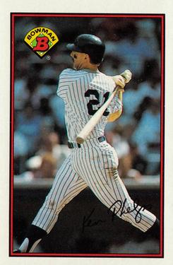 #177 Ken Phelps - New York Yankees - 1989 Bowman Baseball