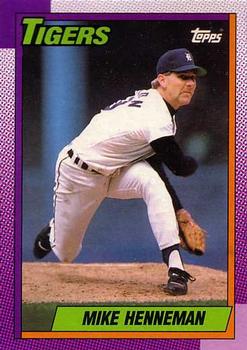 #177 Mike Henneman - Detroit Tigers - 1990 Topps Baseball