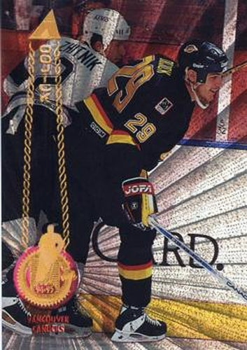 #177 Gino Odjick - Vancouver Canucks - 1994-95 Pinnacle Hockey - Rink Collection