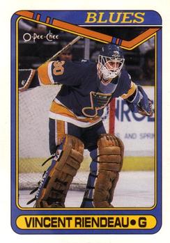 #177 Vincent Riendeau - St. Louis Blues - 1990-91 O-Pee-Chee Hockey