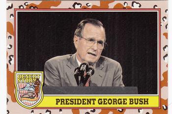 #177 President George Bush - 1991 Topps Desert Storm