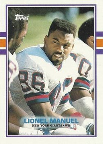 #177 Lionel Manuel - New York Giants - 1989 Topps Football