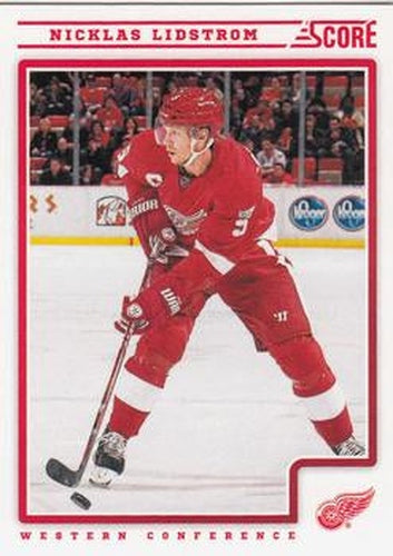 #177 Nicklas Lidstrom - Detroit Red Wings - 2012-13 Score Hockey
