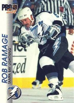 #177 Rob Ramage - Tampa Bay Lightning - 1992-93 Pro Set Hockey