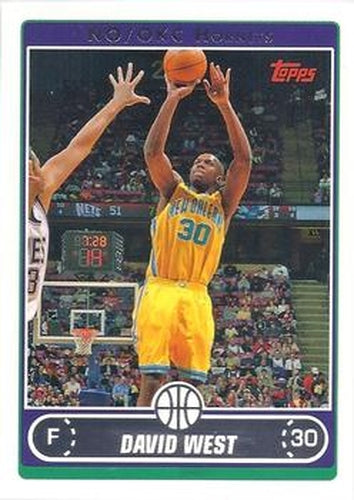 #178 David West - New Orleans Hornets - 2006-07 Topps Basketball
