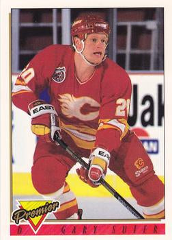 #178 Gary Suter - Calgary Flames - 1993-94 Topps Premier Hockey