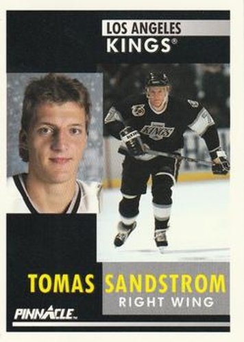 #178 Tomas Sandstrom - Los Angeles Kings - 1991-92 Pinnacle Hockey