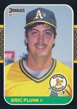 #178 Eric Plunk - Oakland Athletics - 1987 Donruss Baseball