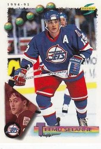 #178 Teemu Selanne - Winnipeg Jets - 1994-95 Score Hockey