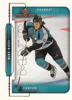 #178 Mike Ricci - San Jose Sharks - 1999-00 Upper Deck MVP Hockey