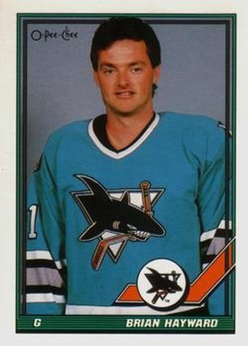 #178 Brian Hayward - San Jose Sharks - 1991-92 O-Pee-Chee Hockey