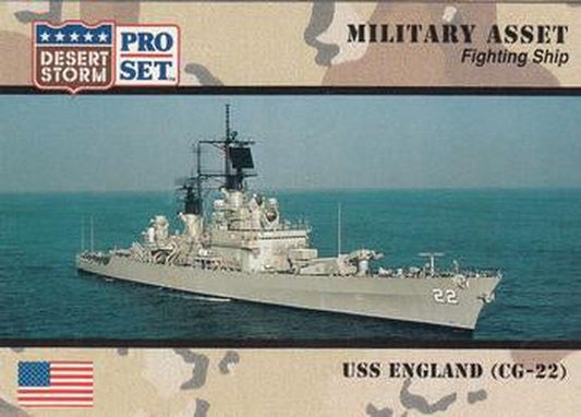 #178 USS England CG-22 - 1991 Pro Set Desert Storm