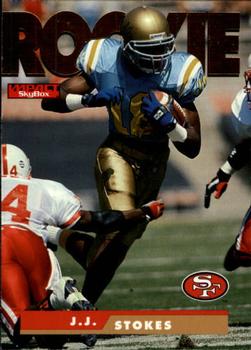 #178 J.J. Stokes - San Francisco 49ers - 1995 SkyBox Impact Football