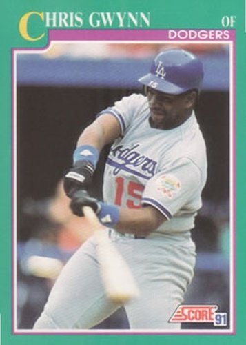 #178 Chris Gwynn - Los Angeles Dodgers - 1991 Score Baseball