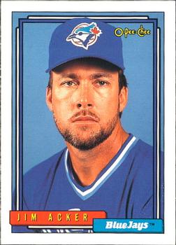 #178 Jim Acker - Toronto Blue Jays - 1992 O-Pee-Chee Baseball