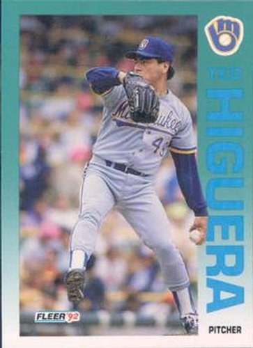#178 Ted Higuera - Milwaukee Brewers - 1992 Fleer Baseball