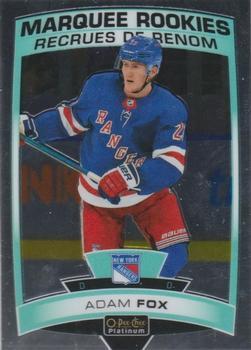 #178 Adam Fox - New York Rangers - 2019-20 O-Pee-Chee Platinum Hockey