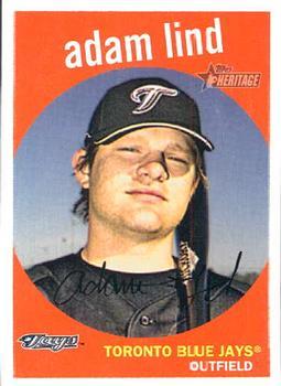 #178 Adam Lind - Toronto Blue Jays - 2008 Topps Heritage Baseball