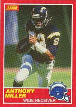 #178 Anthony Miller - San Diego Chargers - 1989 Score Football