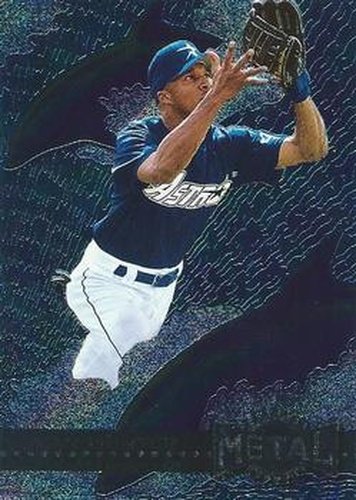 #178 Brian Hunter - Houston Astros - 1996 Metal Universe Baseball
