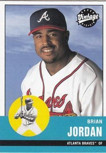 #178 Brian Jordan - Atlanta Braves - 2001 Upper Deck Vintage Baseball