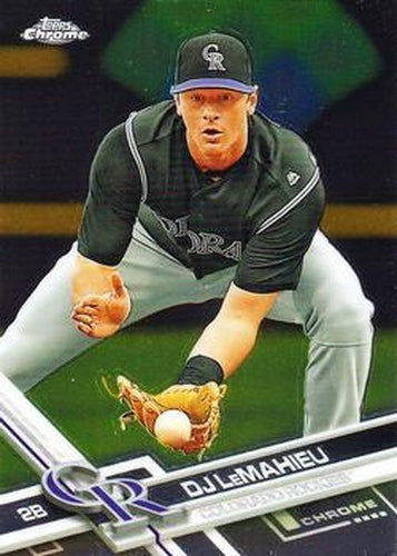 #178 D.J. LeMahieu - Colorado Rockies - 2017 Topps Chrome Baseball