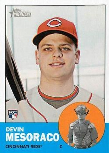 #178 Devin Mesoraco - Cincinnati Reds - 2012 Topps Heritage Baseball