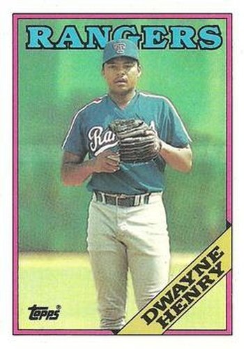 #178 Dwayne Henry - Texas Rangers - 1988 Topps Baseball