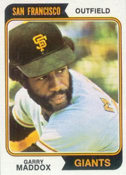 #178 Garry Maddox - San Francisco Giants - 1974 Topps Baseball