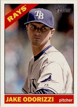 #178 Jake Odorizzi - Tampa Bay Rays - 2015 Topps Heritage Baseball