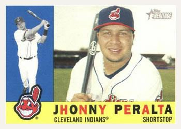 #178 Jhonny Peralta - Cleveland Indians - 2009 Topps Heritage Baseball