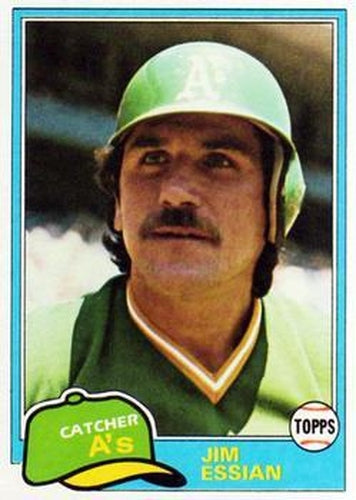 #178 Jim Essian - Oakland Athletics - 1981 Topps Baseball