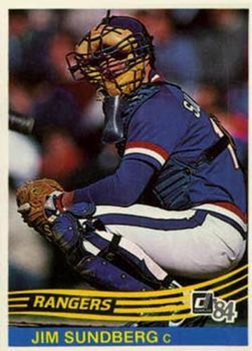 #178 Jim Sundberg - Texas Rangers - 1984 Donruss Baseball