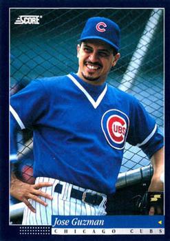 #178 Jose Guzman - Chicago Cubs -1994 Score Baseball